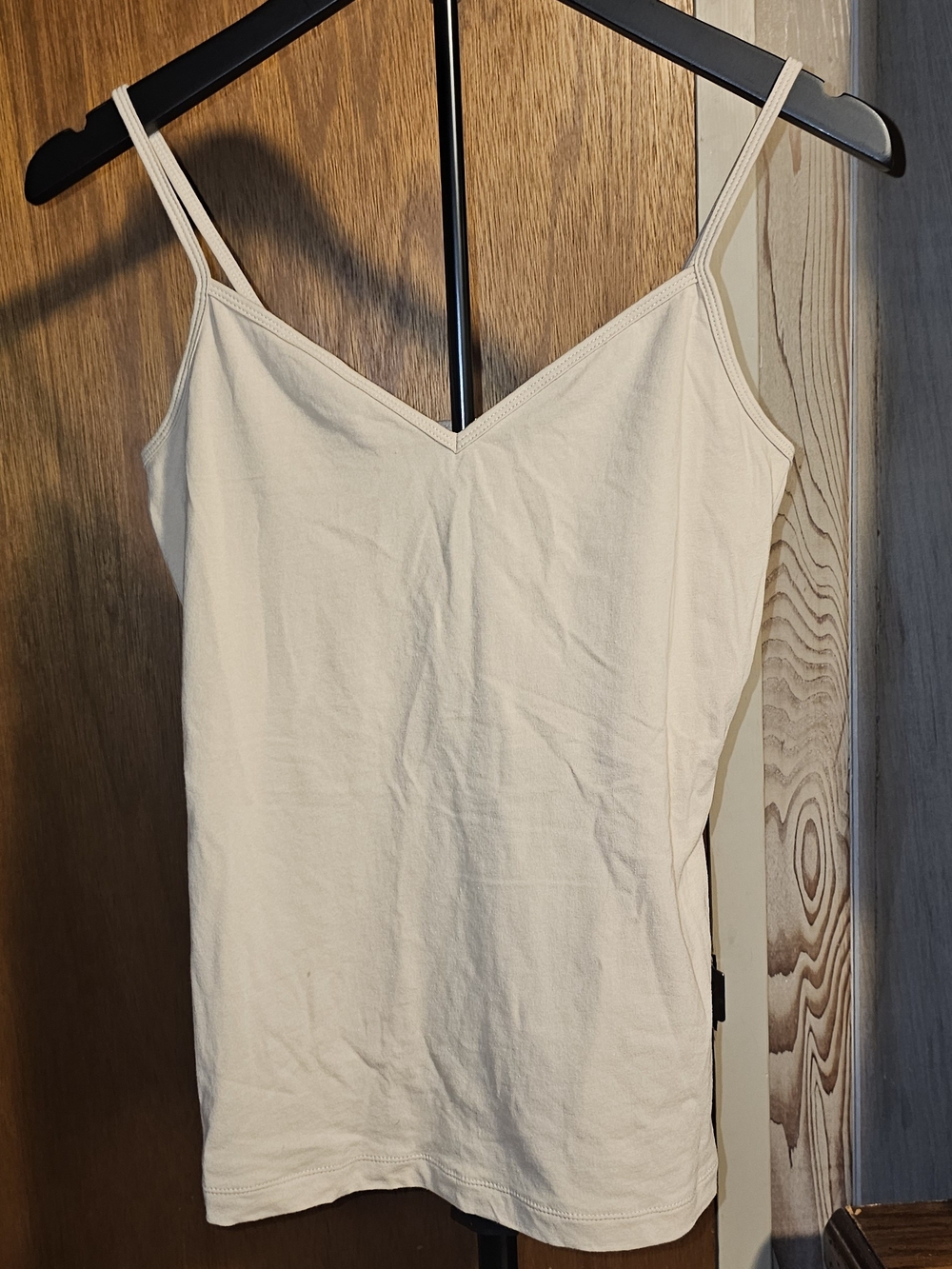 Old Navy Beige V-Neck Slim-Strap Camisole